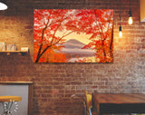 Lake Yamanaka Canvas Print // Mountain Fuji Japan viewed from Yamanaka Lake // Canvas Wall Decor