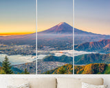 Mt Fuji Canvas Print // Mountain Fuji Japan over Kawaguchi Lake // Canvas Wall Decor