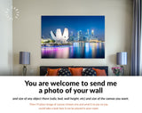 Singapore Canvas Print // Singapore Skyline At The Marina During Twilight // Canvas Wall Decor