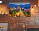 Boise Canvas Print // Boise Idaho USA Downtown Cityscape At Twilight // Canvas Wall Decor