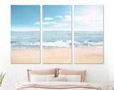 Seascape Canvas Print // Waves on the Beach Wall Art