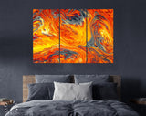 Lava Flow // Fluid Art Canvas Print // Acrylic Painting Wall Decor // Acrylic Flow Painting Printed on Canvas