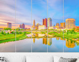 Columbus Canvas Print // Columbus Ohio USA downtown skyline // Canvas Wall Decor