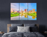 Columbus Canvas Print // Columbus Ohio USA downtown skyline // Canvas Wall Decor