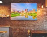 Columbus Canvas Print // Columbus Ohio USA downtown skyline // Canvas Wall Decor