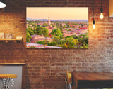 Santa Fe Canvas Print // Santa Fe New Mexico USA Downtown Skyline // Canvas Wall Decor