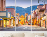 Santa Fe Canvas Print // Santa Fe New Mexico USA Street View // Canvas Wall Decor