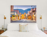 Santa Fe Canvas Print // Santa Fe New Mexico USA Street View // Canvas Wall Decor