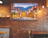 Santa Fe Canvas Print // Santa Fe New Mexico USA Street View // Canvas Wall Decor