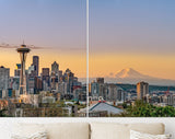 Seattle Sunrise Canvas Print // Seattle Sunrise and Mount Rainier // Wall Art