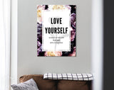 Love Yourself Canvas Print // Love Yourself As Much As You Love Toxic Men With A Good Dick // Canvas Wall Decor