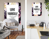 Love Yourself Canvas Print // Love Yourself As Much As You Love Toxic Men With A Good Dick // Canvas Wall Decor