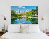 Charlotte Canvas Print // Charlotte North Carolina Skyline from Marshall Park // Wall Art