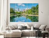 Charlotte Canvas Print // Charlotte North Carolina Skyline from Marshall Park // Wall Art