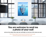 Success Is An Iceberg Canvas Print // The Iceberg Theory of Success // Office Wall Decor // Motivational Modern Art