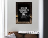 Wrong Turn Canvas Print // Do You Ever Wonder Where You Took A Wrong Turn? // Canvas Wall Decor