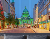 Belfast Canvas Print // The Belfast City Hall at Donegall Square in Belfast Northern Ireland at Night