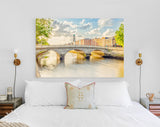 Dublin Canvas Print // Saint Paul's Church and the River Liffey in Dublin Ireland