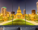 St Louis Canvas Print // Old Courthouse in St. Louis Missouri at Night