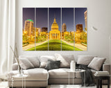 St Louis Canvas Print // Old Courthouse in St. Louis Missouri at Night