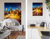 Atlanta Canvas Print // Skyline of Atlanta from Jackson Street Bridge // Canvas Wall Decor