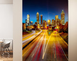 Atlanta Canvas Print // Skyline of Atlanta from Jackson Street Bridge // Canvas Wall Decor