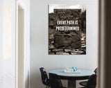 Path Canvas Print // Every Path Is redetermined // Sepia Canvas Wall Decor