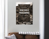 Path Canvas Print // Every Path Is redetermined // Sepia Canvas Wall Decor