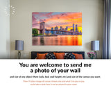 Lower Manhattan Canvas Print // Lower Manhattan Skyline and Brooklyn Bridge New York // Canvas Wall Art