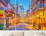 New Orleans Canvas Print // Bourbon Street New Orleans Louisiana USA // Canvas Wall Art