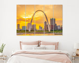 St Louis Skyline Canvas Print // St. Louis Missouri USA Skyline // Canvas Wall Art