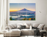 Mt Fuji Canvas Print // Mountain Fuji Japan over Kawaguchi Lake // Canvas Wall Decor