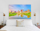 Columbus Canvas Print // Columbus Ohio USA downtown skyline // Canvas Wall Decor