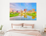 Columbus Canvas Print // Columbus Ohio USA downtown skyline // Canvas Wall Decor