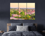 Santa Fe Canvas Print // Santa Fe New Mexico USA Downtown Skyline // Canvas Wall Decor