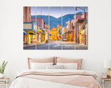 Santa Fe Canvas Print // Santa Fe New Mexico USA Street View // Canvas Wall Decor