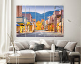 Santa Fe Canvas Print // Santa Fe New Mexico USA Street View // Canvas Wall Decor