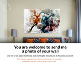 Charging Bull Canvas Print // Wall Street Bull Wall Decor // Cryptocurrency Bull // Abstract Wall Art