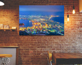 Hokkaido Canvas Print // Hokkaido Japan City Skyline From Mt Hakodate // Canvas Wall Art