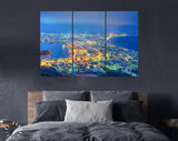 Hokkaido Canvas Print // Hokkaido Japan City Skyline From Mt Hakodate // Canvas Wall Art