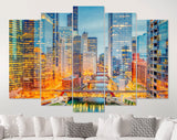Chicago Canvas Print // Chicago Illinois USA Cityscape // Canvas Wall Art