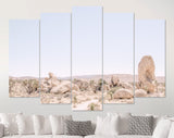 Desert Rock Formations Canvas Print // Joshua Tree National Park near Palm Springs in the California desert in the USA