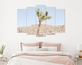 Joshua Tree Canvas Print // Extraordinary Stone Formations And Yucca In Nature In The Joshua Tree National Park California