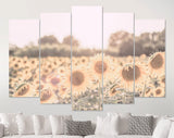 Sunflowers Canvas Print // Sunflower Field Wall Art