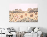 Sunflowers Canvas Print // Sunflower Field Wall Art