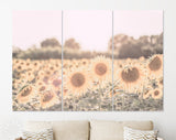 Sunflowers Canvas Print // Sunflower Field Wall Art