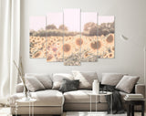 Sunflowers Canvas Print // Sunflower Field Wall Art