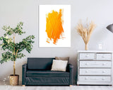 Yellow Ochre Canvas Print // Yellow Ochre Strokes of The Paint Brush