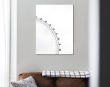 Ferris Wheel Canvas Print // Ferris Wheel in a Cloudy Sky