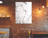 White Paper Canvas Print // Scattered White Paper